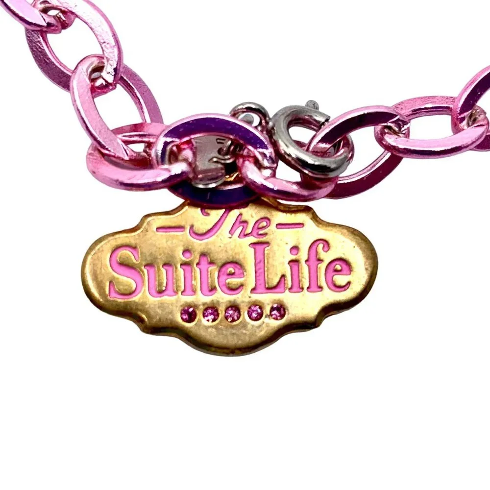 Charm-It Charm Bracelet Choice of Pink Silver Tone Suite Life NOS
